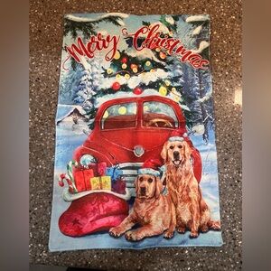 Golden Retriever Merry Christmas Decor